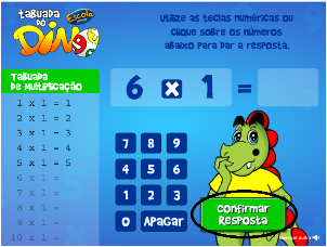 escola games matematica tabuada do dino